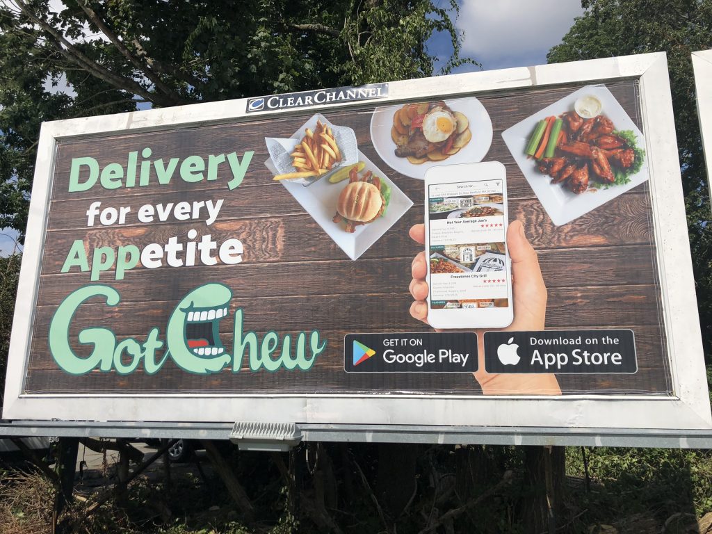 GotChew billboard branding and marketing